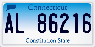 CT license plate AL86216