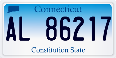 CT license plate AL86217