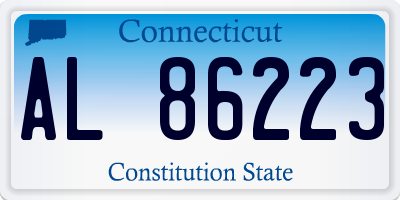 CT license plate AL86223