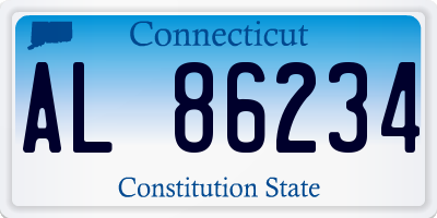 CT license plate AL86234