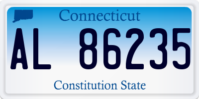 CT license plate AL86235