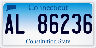 CT license plate AL86236