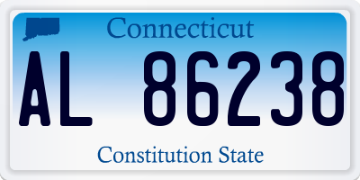 CT license plate AL86238