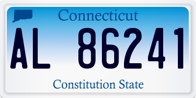 CT license plate AL86241
