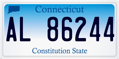 CT license plate AL86244