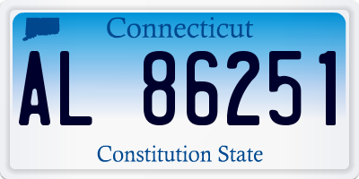 CT license plate AL86251