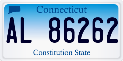 CT license plate AL86262