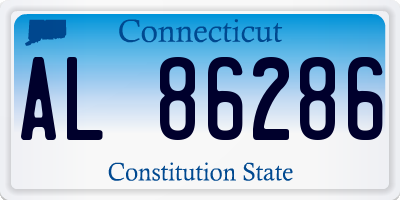 CT license plate AL86286