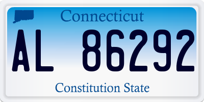 CT license plate AL86292