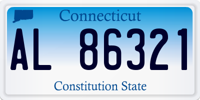 CT license plate AL86321