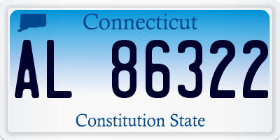 CT license plate AL86322
