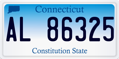 CT license plate AL86325