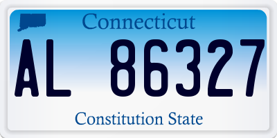 CT license plate AL86327