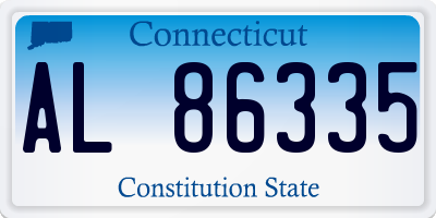 CT license plate AL86335