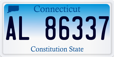 CT license plate AL86337
