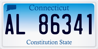 CT license plate AL86341