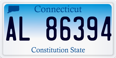 CT license plate AL86394