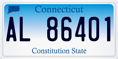 CT license plate AL86401
