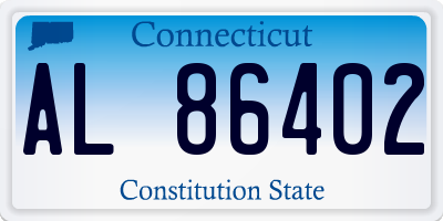 CT license plate AL86402