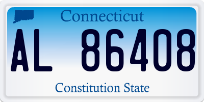 CT license plate AL86408