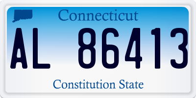 CT license plate AL86413
