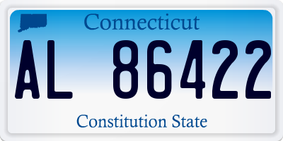 CT license plate AL86422