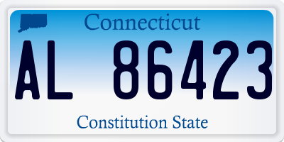 CT license plate AL86423