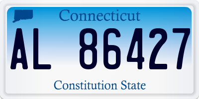 CT license plate AL86427