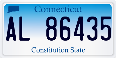 CT license plate AL86435