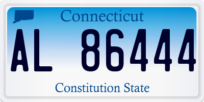 CT license plate AL86444