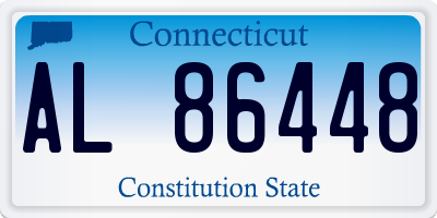 CT license plate AL86448