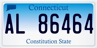 CT license plate AL86464