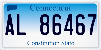 CT license plate AL86467