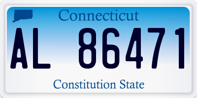 CT license plate AL86471