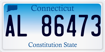 CT license plate AL86473