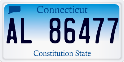 CT license plate AL86477