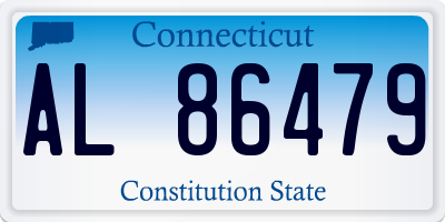 CT license plate AL86479