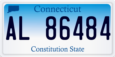 CT license plate AL86484