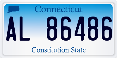 CT license plate AL86486
