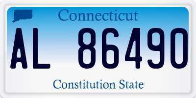 CT license plate AL86490