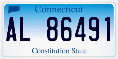 CT license plate AL86491