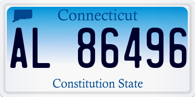 CT license plate AL86496