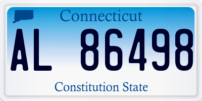 CT license plate AL86498