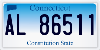 CT license plate AL86511