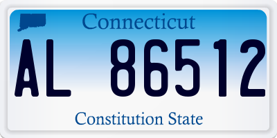 CT license plate AL86512