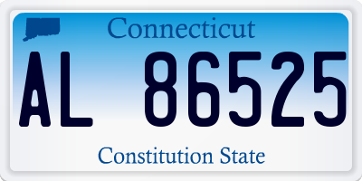 CT license plate AL86525