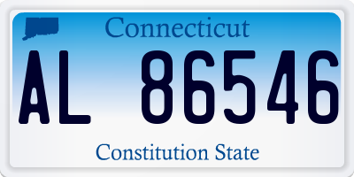 CT license plate AL86546
