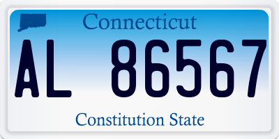 CT license plate AL86567