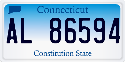 CT license plate AL86594