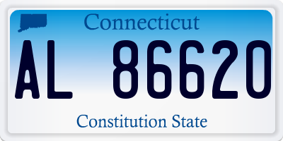 CT license plate AL86620